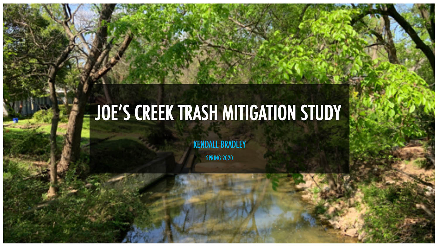 Joes Creek Trash Mitigation Study  Image Small